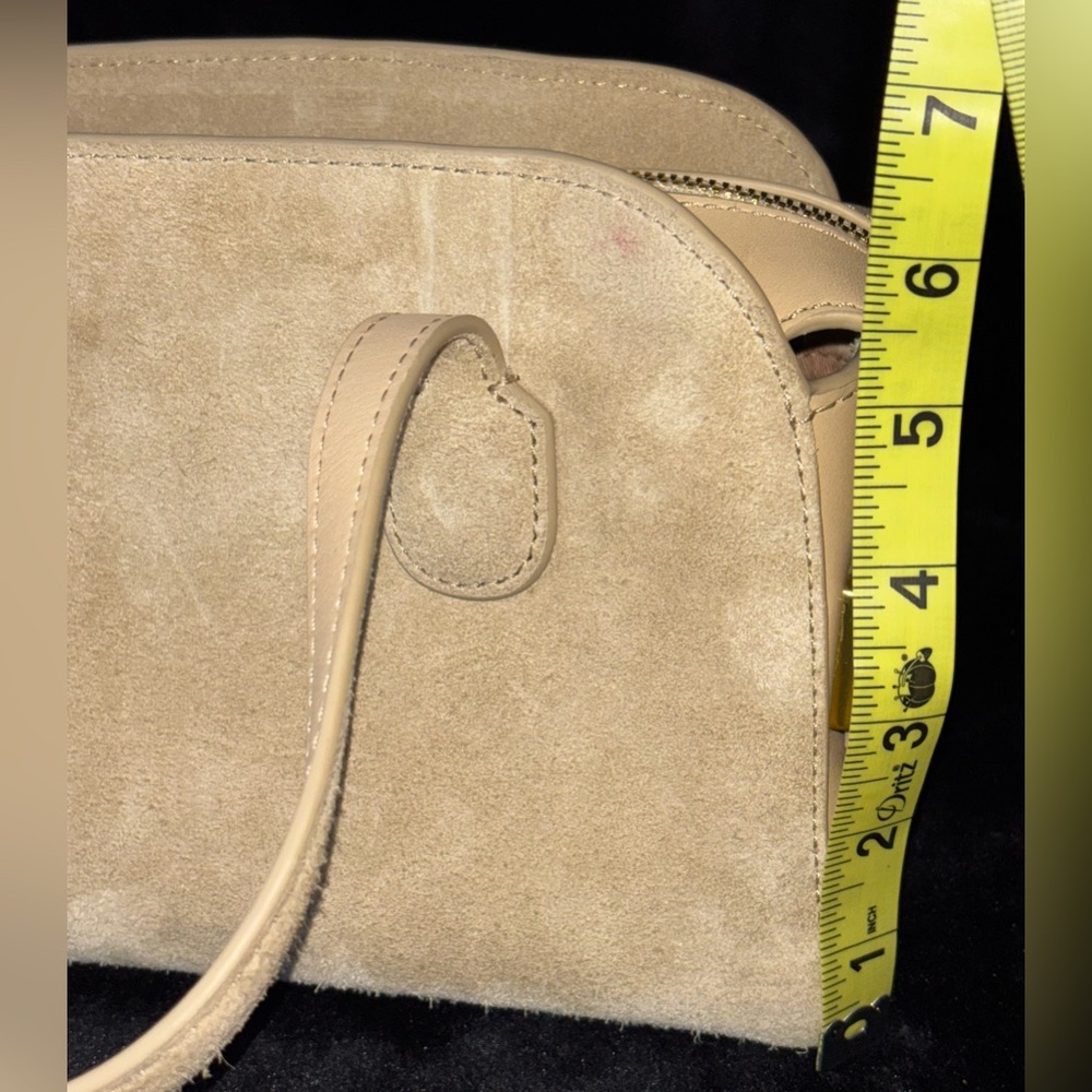 J.Crew Small Berkeley Top Handle Suede and Leather Bag Light Khaki CH242 - Picture 16 of 16